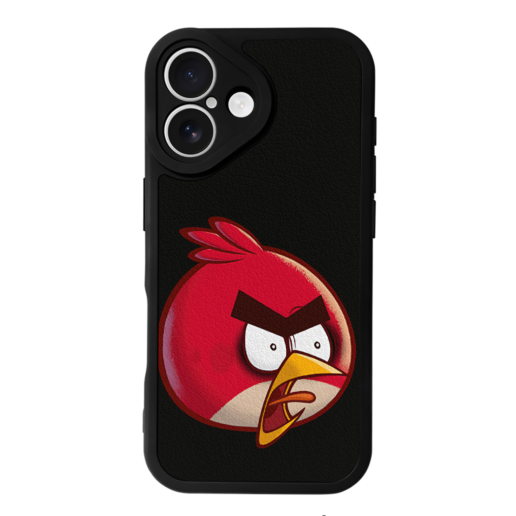 （画像用） Angry Birds アングリーバード 【iPhone 16シリーズ対応】シリコンスマホケース（レザー調） 材質：シリコン